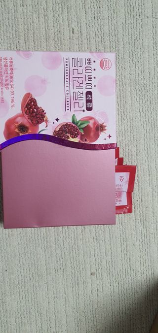 헬스업_쁘띠쁘띠석류콜라겐젤리_20g x 14포 — 5점을 준 리뷰어가 2021년 1월 올린 사용 사진