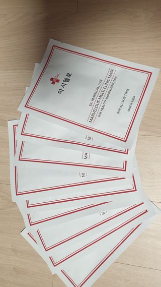닥터마시멜로 마블러스 멀티 클리닉 마스크 — 5점을 준 리뷰어가 2021년 4월 올린 사용 사진