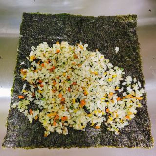 해풀잎 누구나 김밥*1ea [(혼합야채 35g *1ea,  김밥김 (5g, 5ea),  양념간장 (6g, 5ea), 참기름(5g, 2ea)] — 5점을 준 리뷰어가 2022년 8월 올린 사용 사진