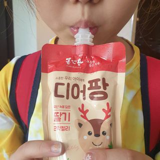 [몸엔용] 우리 아이 건강간식, 달콤한 녹용곤약젤리 디어팡 4종 — 5점을 준 리뷰어가 2021년 8월 올린 사용 사진