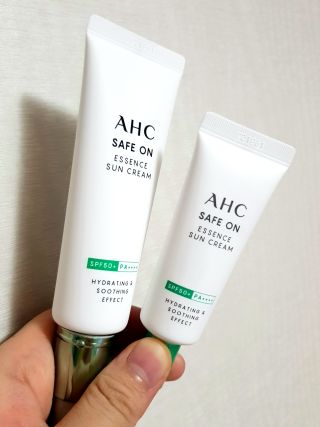 [AHC] 세이프온 에센스 선크림 올리브영 스페셜 증정 기획세트 — 5점을 준 리뷰어가 2022년 6월 올린 사용 사진