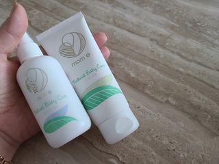 mom e 맘이 내추럴 베이비 케어 크림+바디오일 — 5점을 준 리뷰어가 2021년 2월 올린 사용 사진