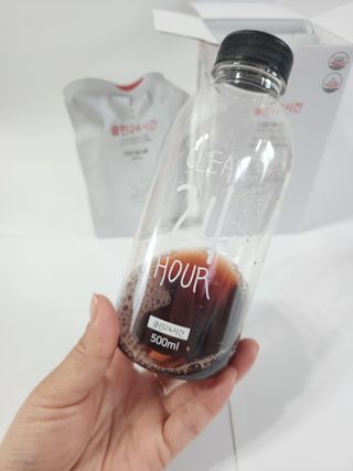 클린24시간 1BOX(5포) + 전용보틀(500ml) — 5점을 준 리뷰어가 2023년 3월 올린 사용 사진
