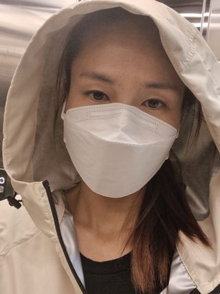 크노텐 후디집업자켓(다이어트땀복) — 5점을 준 리뷰어가 2022년 5월 올린 사용 사진