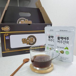 참유원 특허제조 활력 여주진액 여주즙 50포 — 5점을 준 리뷰어가 2022년 1월 올린 사용 사진