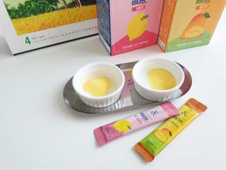 비타앤C 레몬맛, 망고맛 — 5점을 준 리뷰어가 2021년 4월 올린 사용 사진