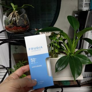 틱톡 [후르디아] 백탁NO! 화잘먹 수분광 선 에센스✨ — 5점을 준 리뷰어가 2023년 5월 올린 사용 사진