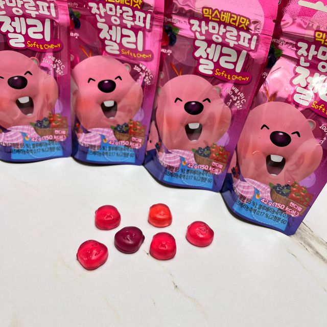 [팔도] 잔망루피젤리 믹스베리맛 42g 8개 리뷰 사진