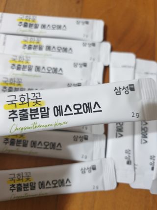 체인미 국화꽃 추출분말 에스오에스 곡류효소 과일채소 17종 혼합 분말 스틱 — 5점을 준 리뷰어가 2021년 11월 올린 사용 사진