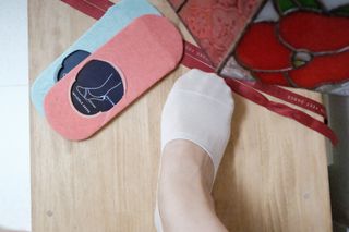 [사이즈가 있는 양말 필로이]여자 덧신 6족 선물 세트_나를 위한 선물 o r마음을 전하는 선물【 S, M, L 】 — 5점을 준 리뷰어가 2022년 6월 올린 사용 사진