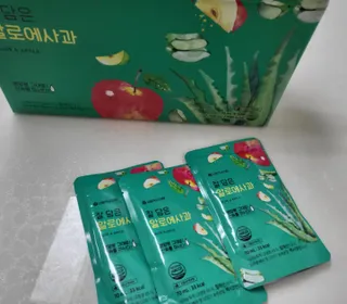 서울약사신협 잘 담은 알로애사과_70ml x 30포 — 5점을 준 리뷰어가 2021년 10월 올린 사용 사진