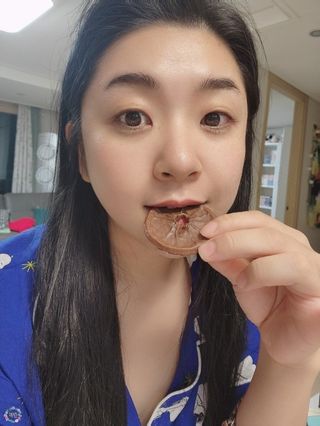 프루낵 초코5봉입 4종(화이트초코,다크초코,요구르트초코,콜라초코)  24g(4.8*5봉입) — 4점을 준 리뷰어가 2022년 9월 올린 사용 사진