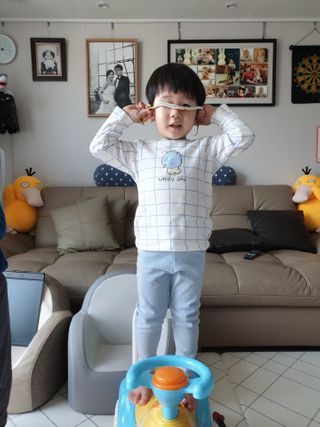 유비맘 궁디팡팡 내의/내복 상하세트 — 5점을 준 리뷰어가 2021년 2월 올린 사용 사진