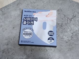 [올리브영] 웰더마 프리미엄 사파이어 콜라겐 임팩트 피팅 마스크 4매 — 5점을 준 리뷰어가 2025년 7월 올린 사용 사진