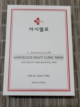 닥터마시멜로 마블러스 멀티 클리닉 마스크 — 4점을 준 리뷰어가 2021년 2월 올린 사용 사진