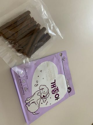 My Pet Care 천연단백질 치아건강에 개좋아 — 4점을 준 리뷰어가 2021년 2월 올린 사용 사진