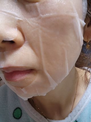 세뚜아(Cettua) 나우[세뚜아] 모이스처 밸런싱 페이셜 마스크 Cettua Moisture Balancing Facial Mask 4매 — 4.5점을 준 리뷰어가 2023년 12월 올린 사용 사진
