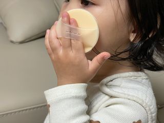 젤리팜 마이크로셀 실리콘퍼프 피치,오렌지 — 4점을 준 리뷰어가 2021년 10월 올린 사용 사진