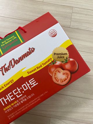 제이제이바이오 더단마토 프리미엄주스 100ml 30팩입 - 무설탕 스테비아 토마토즙 — 5점을 준 리뷰어가 2021년 12월 올린 사용 사진