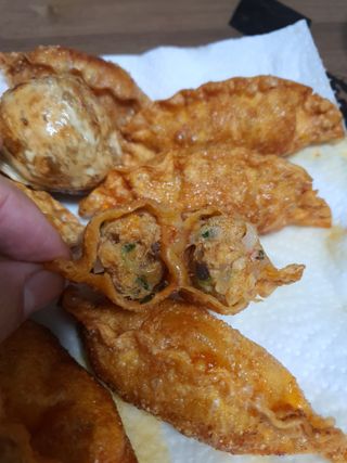 한만두 진한 해물맛 짬뽕만두 1kg — 5점을 준 리뷰어가 2021년 4월 올린 사용 사진