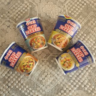 NISSIN 닛신 컵누들  4종 - 씨푸드오리지날, 씨푸드 스파이시, 씨푸드 커리, 씨푸드 XO소스 — 5점을 준 리뷰어가 2022년 2월 올린 사용 사진
