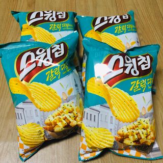 스윙칩 <스윙로드 한정판> 스윙칩 갈릭디핑소스맛 20봉 — 5점을 준 리뷰어가 2021년 10월 올린 사용 사진