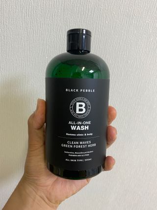 블랙페블 남성청결제 올인원 바디워시 클린 웨이브 — 5점을 준 리뷰어가 2021년 6월 올린 사용 사진