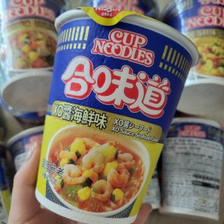 NISSIN 닛신 컵누들  4종 - 씨푸드오리지날, 씨푸드 스파이시, 씨푸드 커리, 씨푸드 XO소스 — 4점을 준 리뷰어가 2022년 2월 올린 사용 사진