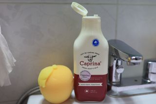 카프리나 프레쉬 산양밀크 어메이징 바디워시 500ml(오리지널향) — 4.5점을 준 리뷰어가 2023년 4월 올린 사용 사진