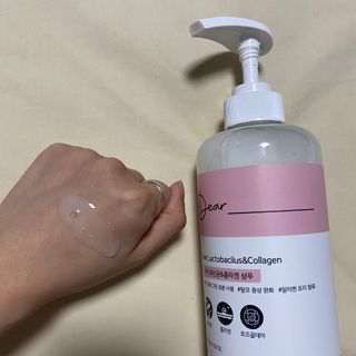 디어 유산균 앤 콜라겐 샴푸 — 4점을 준 리뷰어가 2021년 2월 올린 사용 사진