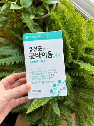 프리마인 유산균 국가지정연구소 선정, 살아있는 생유산균 200억 마리의 힘. 유산균n굿바이옴플러스 — 5점을 준 리뷰어가 2022년 11월 올린 사용 사진