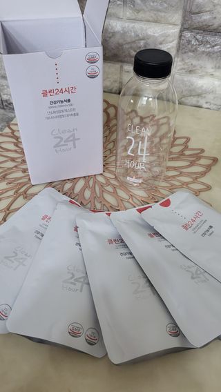 클린24시간 1BOX(5포) + 전용보틀(500ml) — 5점을 준 리뷰어가 2022년 7월 올린 사용 사진