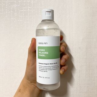 나나스킨 하이드로릴렉싱토너 — 5점을 준 리뷰어가 2021년 4월 올린 사용 사진