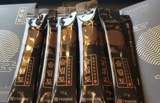 프리마인 자체 기업부설 연구소에서 찾아낸 건강한 수면의 비밀.  슬립토 플러스 30포 — 5점을 준 리뷰어가 2021년 10월 올린 사용 사진