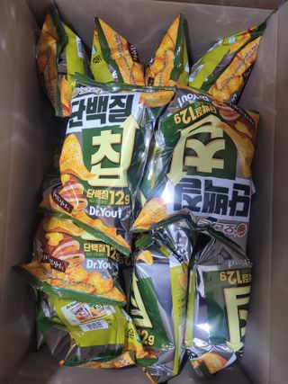 맛있게 채우는 단백질 12g, 닥터유 단백질칩 — 5점을 준 리뷰어가 2023년 12월 올린 사용 사진
