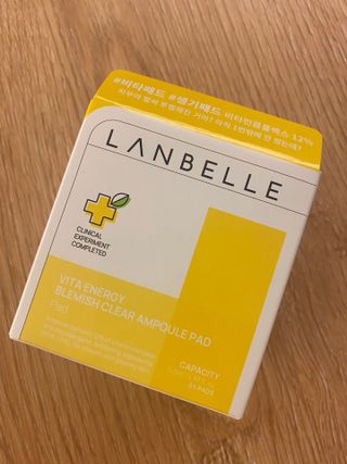 랑벨 비타 에너지 잡티 앰플 패드 65매 (투명하고 밝은 얼굴 광채패드) — 5점을 준 리뷰어가 2022년 6월 올린 사용 사진