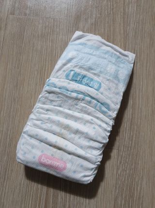 오브맘 밤 프리미엄 아기 기저귀 팬티형 밴드형 — 5점을 준 리뷰어가 2021년 1월 올린 사용 사진