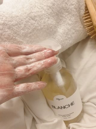 빅그린 니치 퍼퓸 바이옴바디워시 500ml(상탈, 블랙베리&베이, 블랑쉐 3종 중 택1) — 5점을 준 리뷰어가 2022년 8월 올린 사용 사진