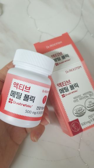 [닥터루템] 액티브 메틸 폴릭 800 4세대 활성형 엽산 1box (1개월분) — 5점을 준 리뷰어가 2023년 1월 올린 사용 사진