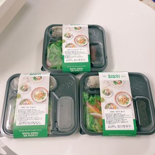 참살이도시락 작심삼일 샐러드도시락 3개 맛보기 새벽배송 또는 택배배송 — 5점을 준 리뷰어가 2021년 7월 올린 사용 사진