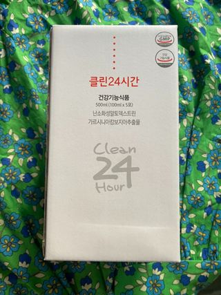클린24시간 1BOX(5포) + 전용보틀(500ml) — 5점을 준 리뷰어가 2022년 8월 올린 사용 사진
