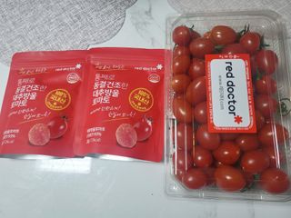 레드닥터 대추방울토마토 + 통째로 동결건조한 대추방울토마토 — 4점을 준 리뷰어가 2022년 12월 올린 사용 사진