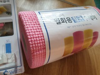 위케어 일회용 향균 수세미 50매 2롤 세트 총 100매 Pink — 5점을 준 리뷰어가 2021년 2월 올린 사용 사진