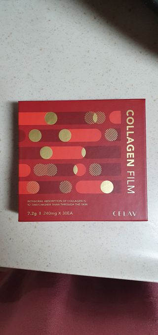 프리마인 귀족의 콜라겐, 92배 흡수율. 럭셔리 프리미엄 셀라브 콜라겐필름 30매 — 5점을 준 리뷰어가 2021년 10월 올린 사용 사진