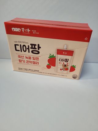 [몸엔용] 우리 아이 건강간식, 달콤한 녹용곤약젤리 디어팡 4종 — 5점을 준 리뷰어가 2022년 4월 올린 사용 사진