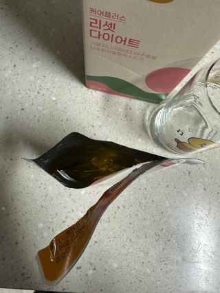 [경남제약헬스케어] 케어플러스 리셋 다이어트 청포도맛 100ml X 5포 (5일분) — 4.5점을 준 리뷰어가 2023년 5월 올린 사용 사진