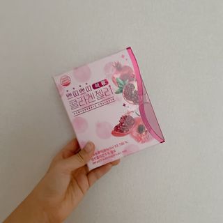 헬스업_쁘띠쁘띠석류콜라겐젤리_20g x 14포 — 4.5점을 준 리뷰어가 2021년 2월 올린 사용 사진