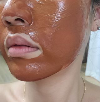 약손명가코스메틱 심결 깨어나는 맑음 팩 — 4점을 준 리뷰어가 2021년 3월 올린 사용 사진