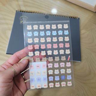 리훈 곰부 체크리스트+ 곰부 리무버블스티커 1장 — 5점을 준 리뷰어가 2021년 4월 올린 사용 사진