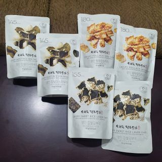 오희숙 전통부각 명인 찹쌀김부각, 찹쌀다시마부각, 황태껍질튀각 총 6봉 — 5점을 준 리뷰어가 2021년 6월 올린 사용 사진